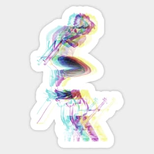 Retro Reverb Musicians - Retro Aesthetic Sticker